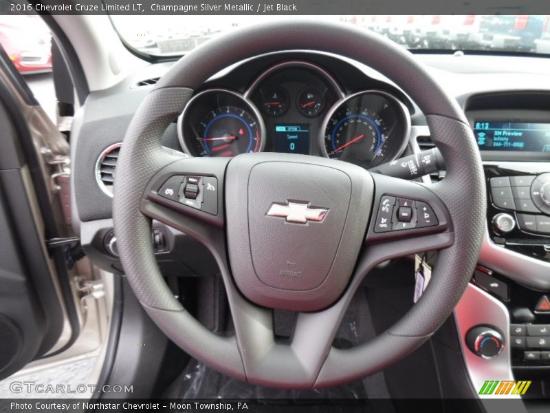 Champagne Silver Metallic / Jet Black 2016 Chevrolet Cruze Limited LT