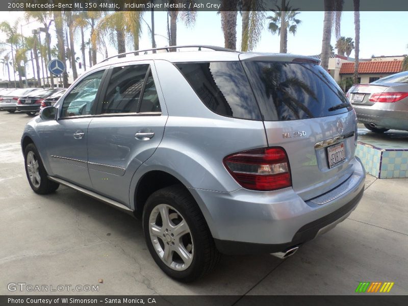 Iridium Silver Metallic / Ash Grey 2008 Mercedes-Benz ML 350 4Matic