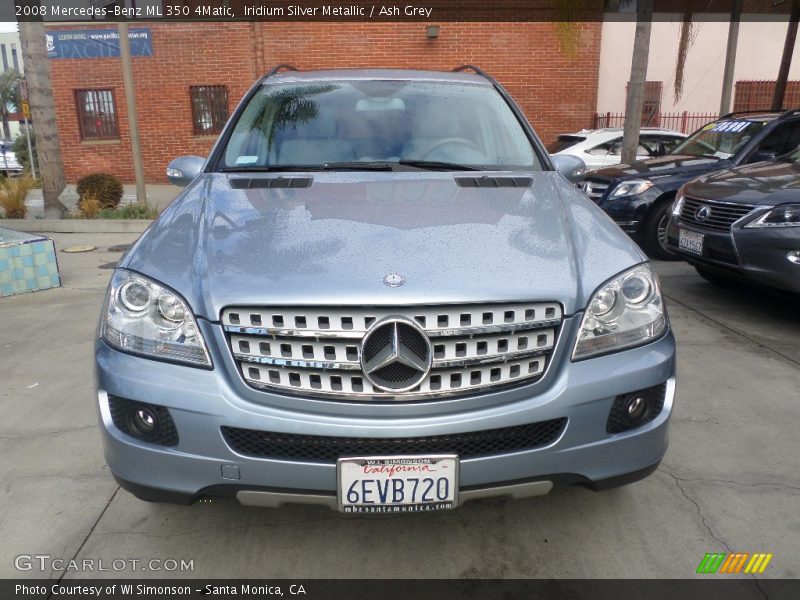 Iridium Silver Metallic / Ash Grey 2008 Mercedes-Benz ML 350 4Matic