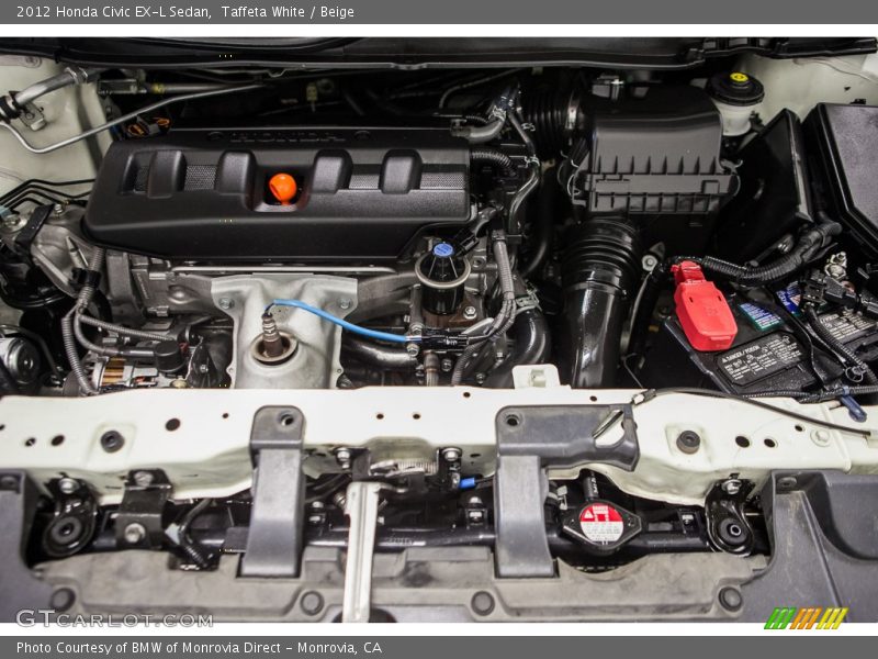 Taffeta White / Beige 2012 Honda Civic EX-L Sedan