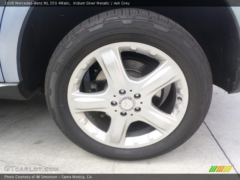 Iridium Silver Metallic / Ash Grey 2008 Mercedes-Benz ML 350 4Matic