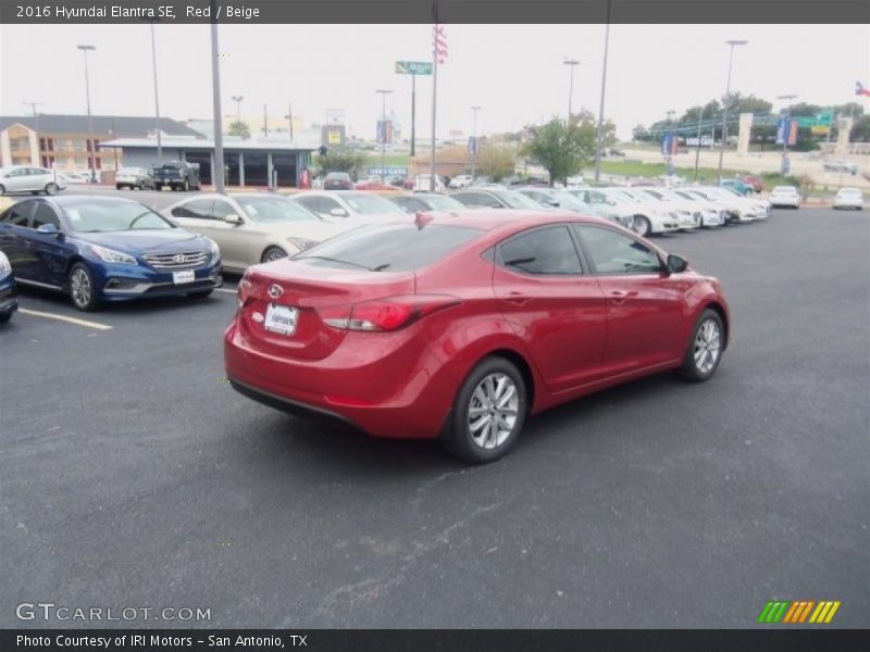 Red / Beige 2016 Hyundai Elantra SE