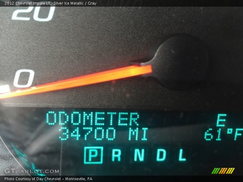 Silver Ice Metallic / Gray 2012 Chevrolet Impala LT