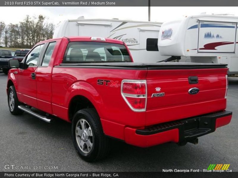 Vermillion Red / Medium Stone 2010 Ford F150 STX SuperCab