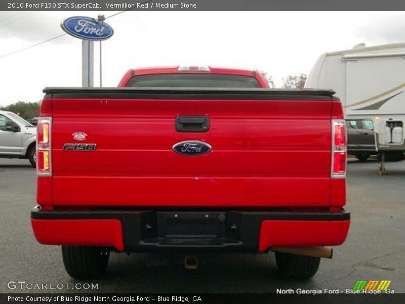 Vermillion Red / Medium Stone 2010 Ford F150 STX SuperCab
