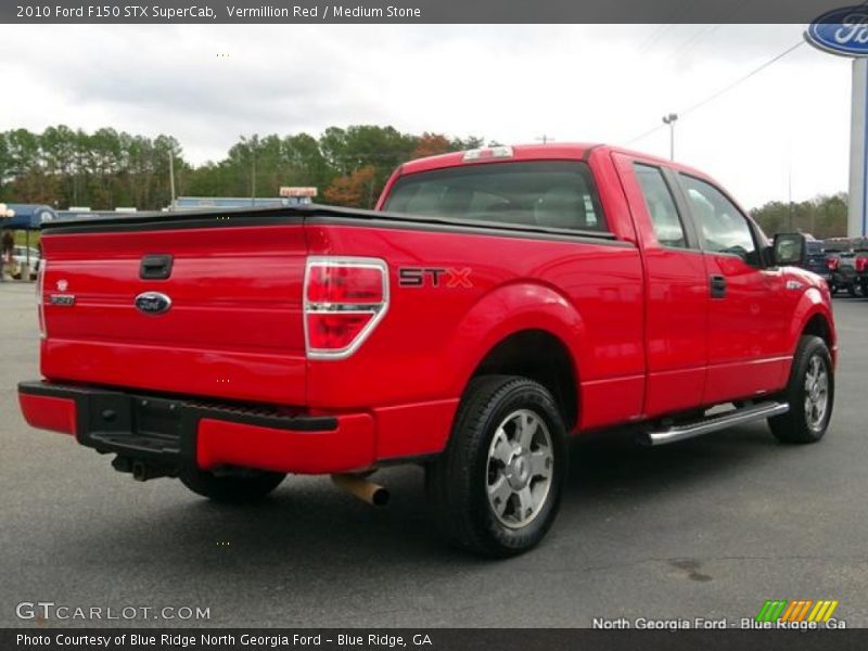 Vermillion Red / Medium Stone 2010 Ford F150 STX SuperCab