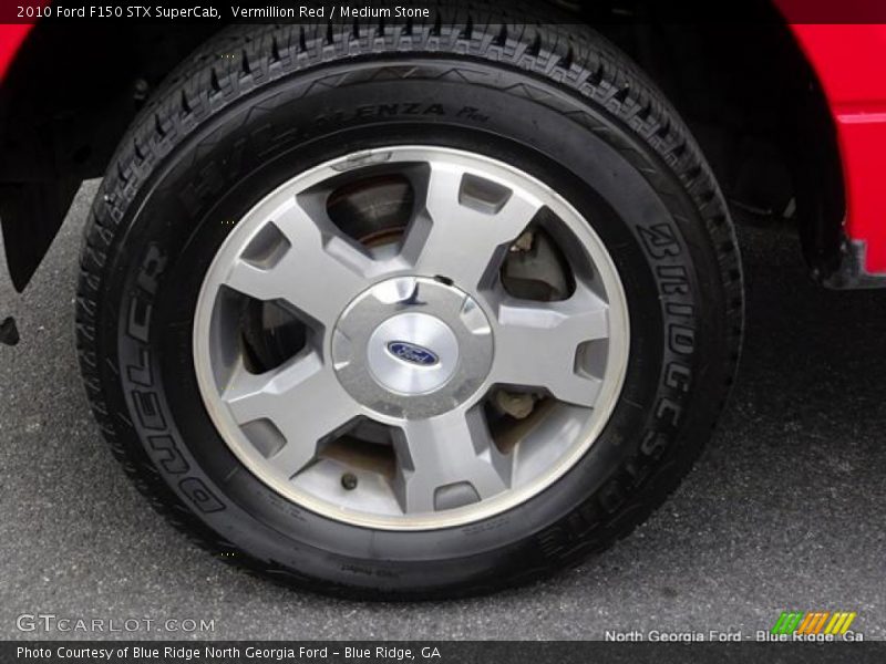 Vermillion Red / Medium Stone 2010 Ford F150 STX SuperCab