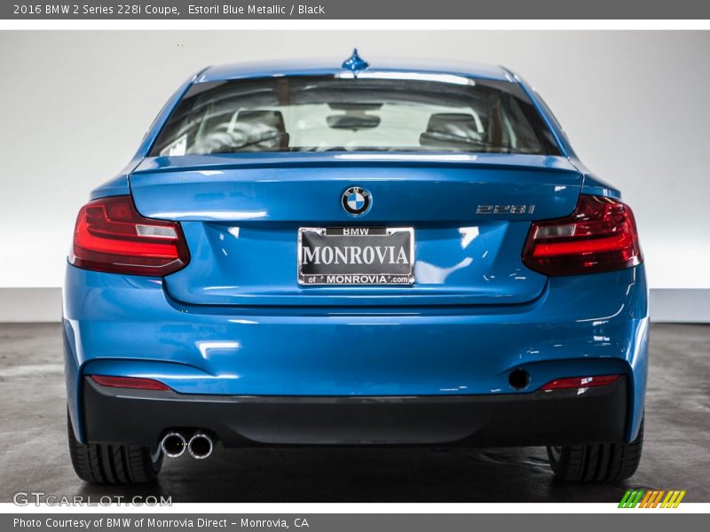 Estoril Blue Metallic / Black 2016 BMW 2 Series 228i Coupe