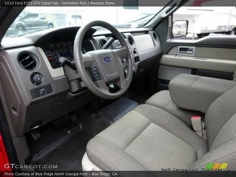 Vermillion Red / Medium Stone 2010 Ford F150 STX SuperCab