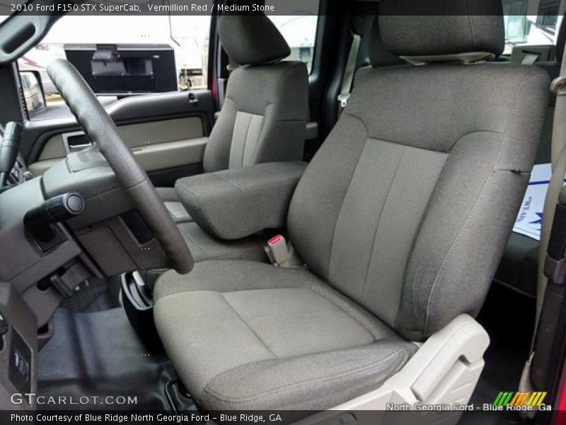Vermillion Red / Medium Stone 2010 Ford F150 STX SuperCab