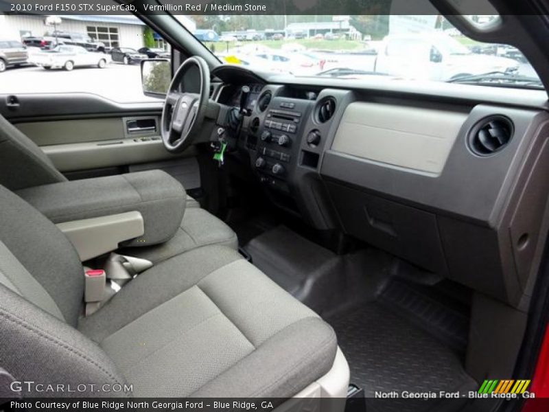 Vermillion Red / Medium Stone 2010 Ford F150 STX SuperCab