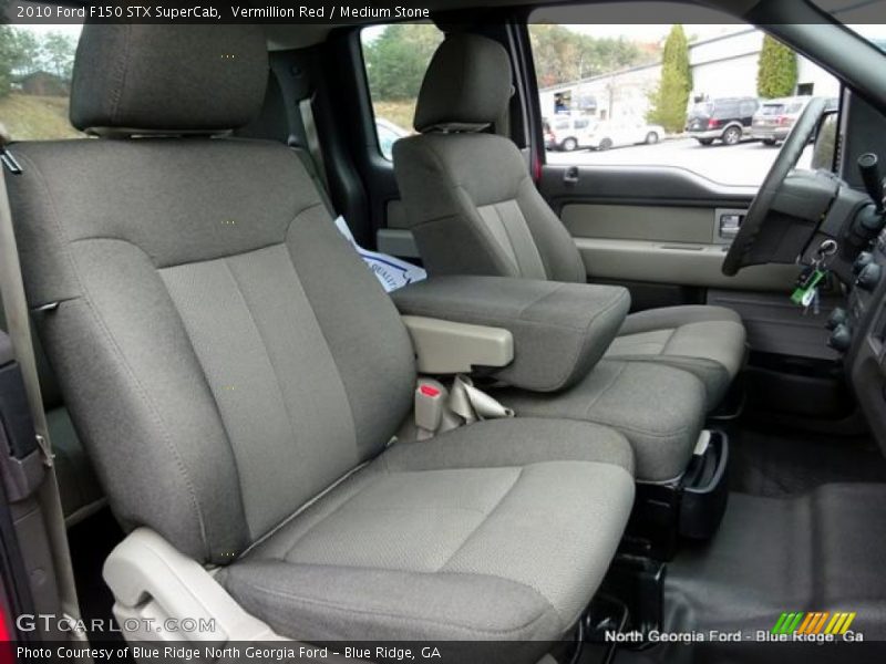 Vermillion Red / Medium Stone 2010 Ford F150 STX SuperCab