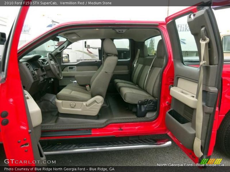 Vermillion Red / Medium Stone 2010 Ford F150 STX SuperCab