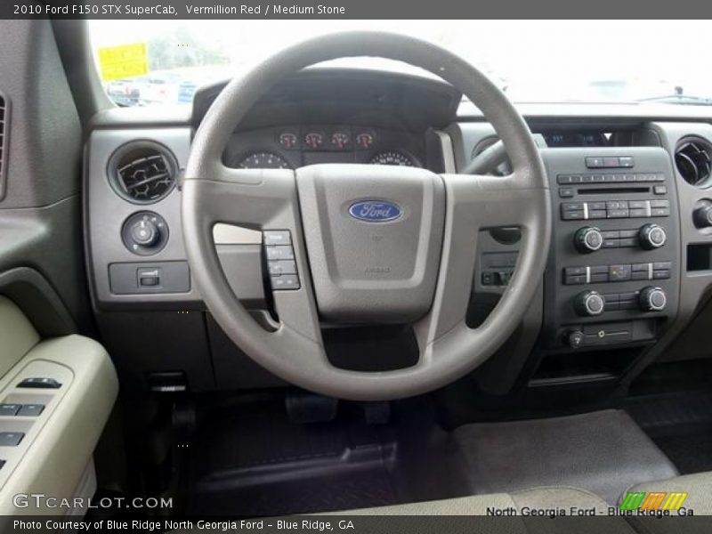 Vermillion Red / Medium Stone 2010 Ford F150 STX SuperCab