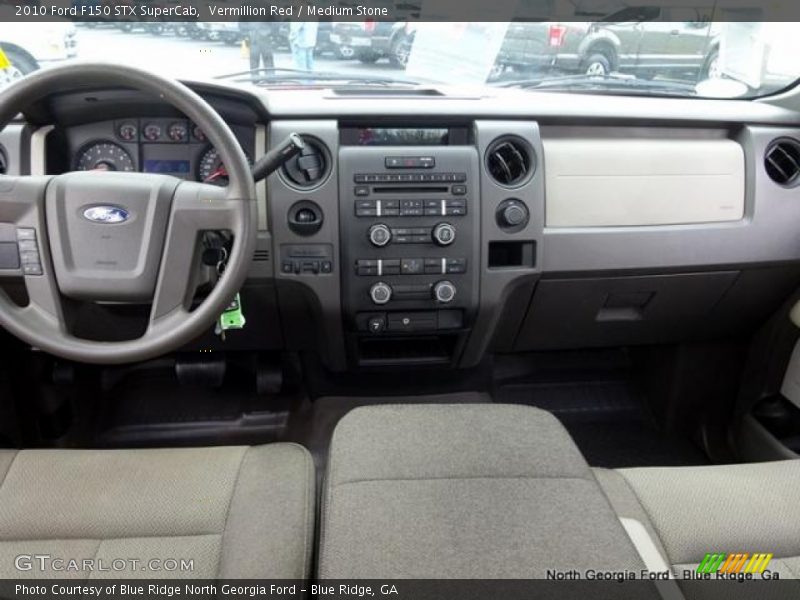 Vermillion Red / Medium Stone 2010 Ford F150 STX SuperCab