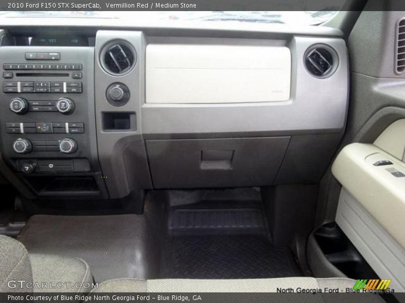 Vermillion Red / Medium Stone 2010 Ford F150 STX SuperCab
