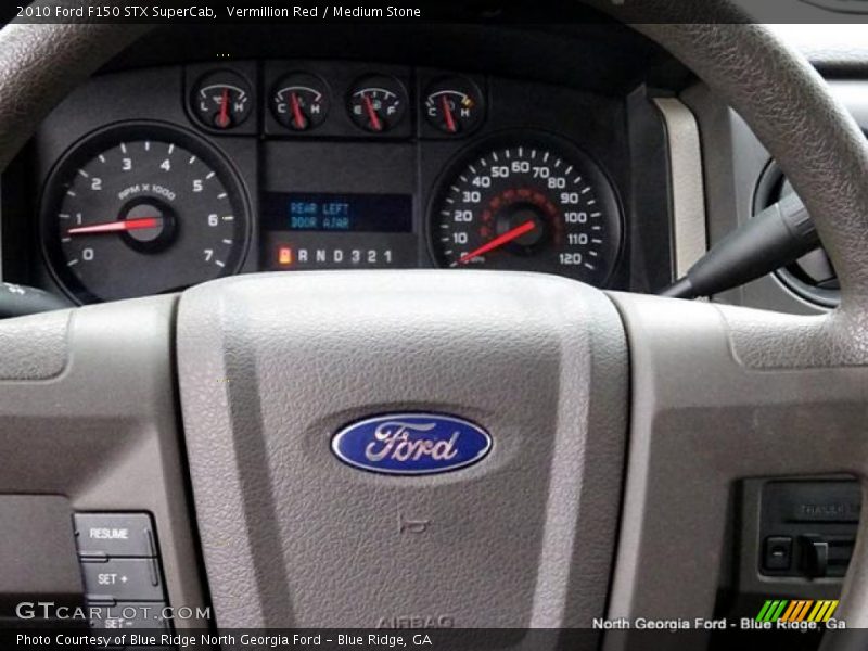 Vermillion Red / Medium Stone 2010 Ford F150 STX SuperCab