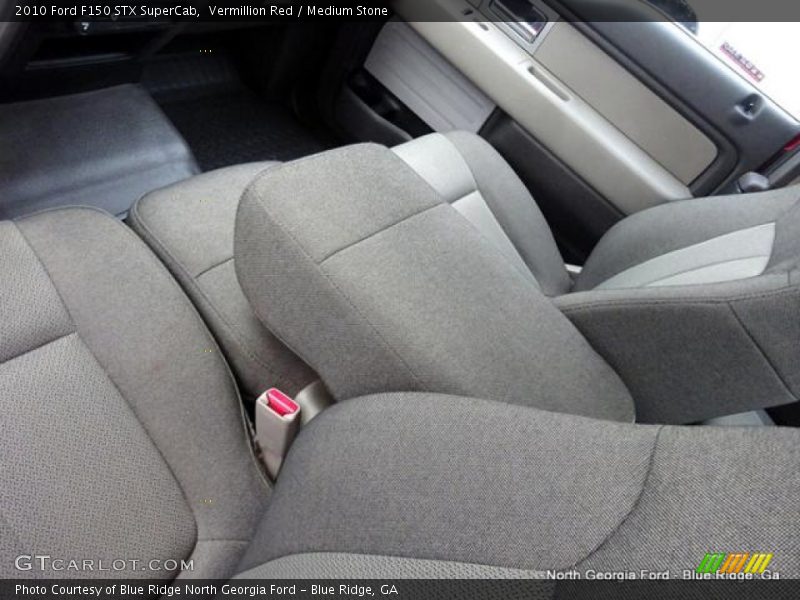 Vermillion Red / Medium Stone 2010 Ford F150 STX SuperCab