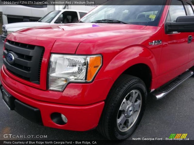 Vermillion Red / Medium Stone 2010 Ford F150 STX SuperCab