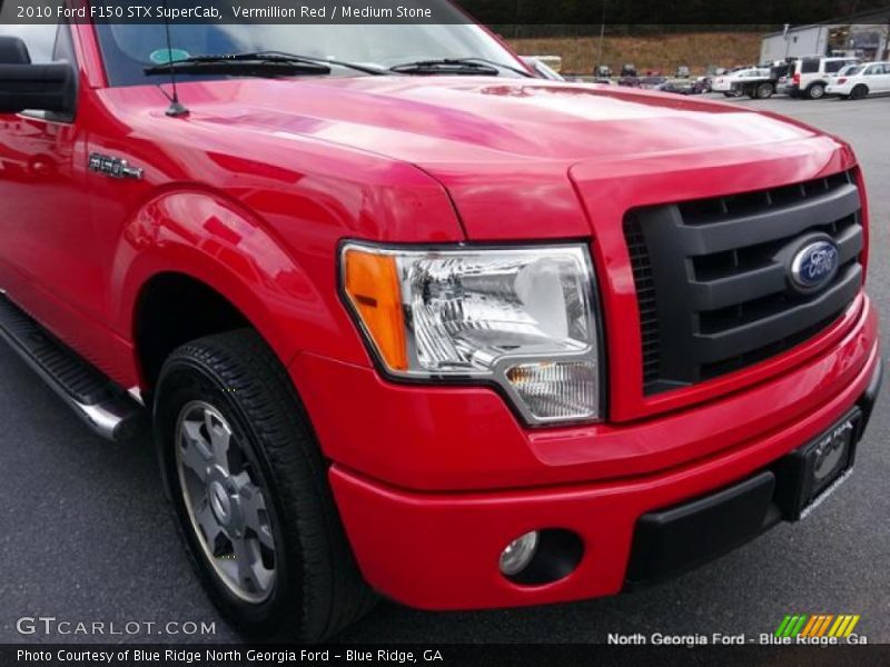 Vermillion Red / Medium Stone 2010 Ford F150 STX SuperCab