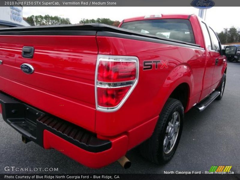 Vermillion Red / Medium Stone 2010 Ford F150 STX SuperCab