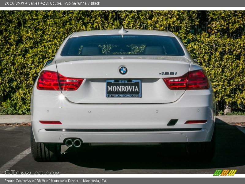 Alpine White / Black 2016 BMW 4 Series 428i Coupe
