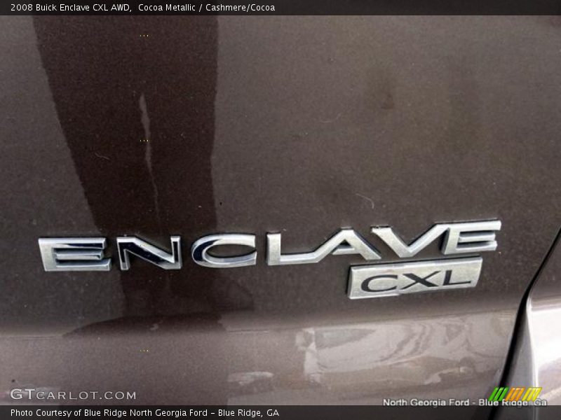 Cocoa Metallic / Cashmere/Cocoa 2008 Buick Enclave CXL AWD