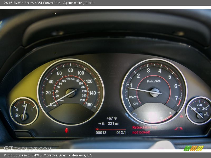  2016 4 Series 435i Convertible 435i Convertible Gauges