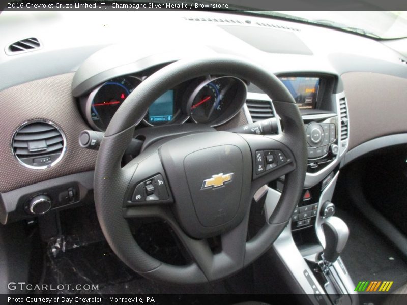 Champagne Silver Metallic / Brownstone 2016 Chevrolet Cruze Limited LT
