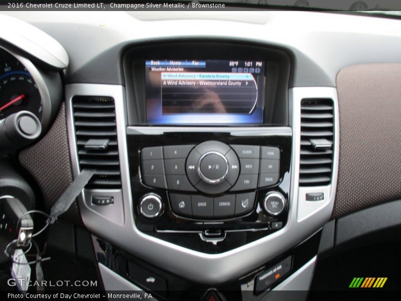 Champagne Silver Metallic / Brownstone 2016 Chevrolet Cruze Limited LT