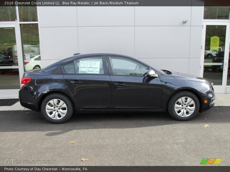 Blue Ray Metallic / Jet Black/Medium Titanium 2016 Chevrolet Cruze Limited LS
