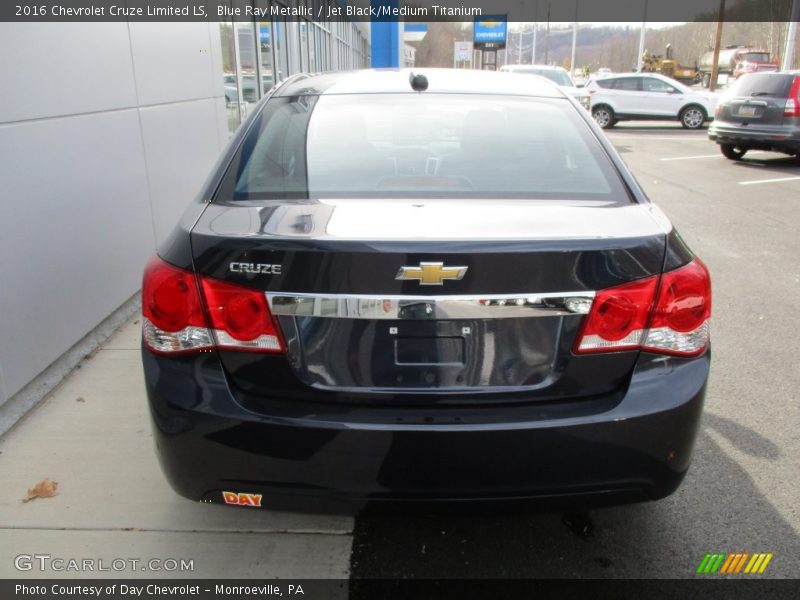 Blue Ray Metallic / Jet Black/Medium Titanium 2016 Chevrolet Cruze Limited LS