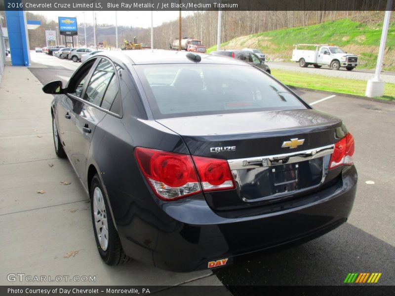 Blue Ray Metallic / Jet Black/Medium Titanium 2016 Chevrolet Cruze Limited LS