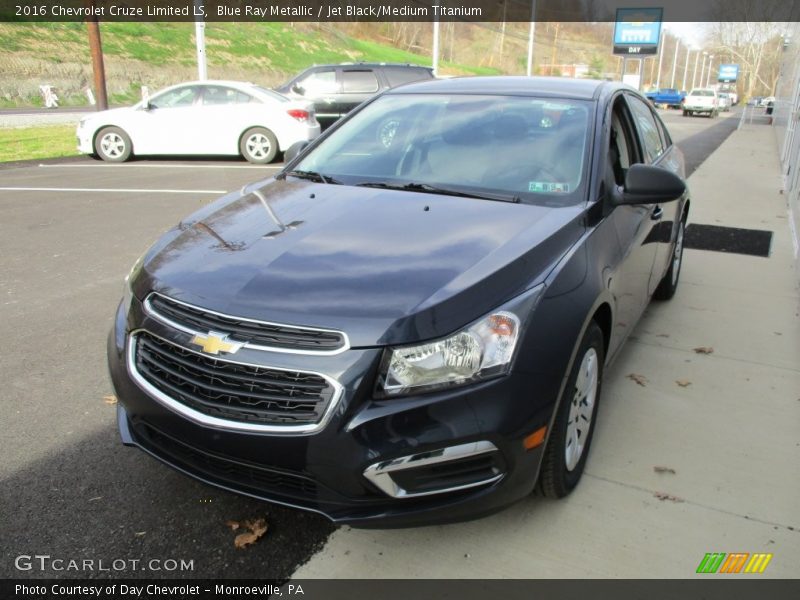 Blue Ray Metallic / Jet Black/Medium Titanium 2016 Chevrolet Cruze Limited LS