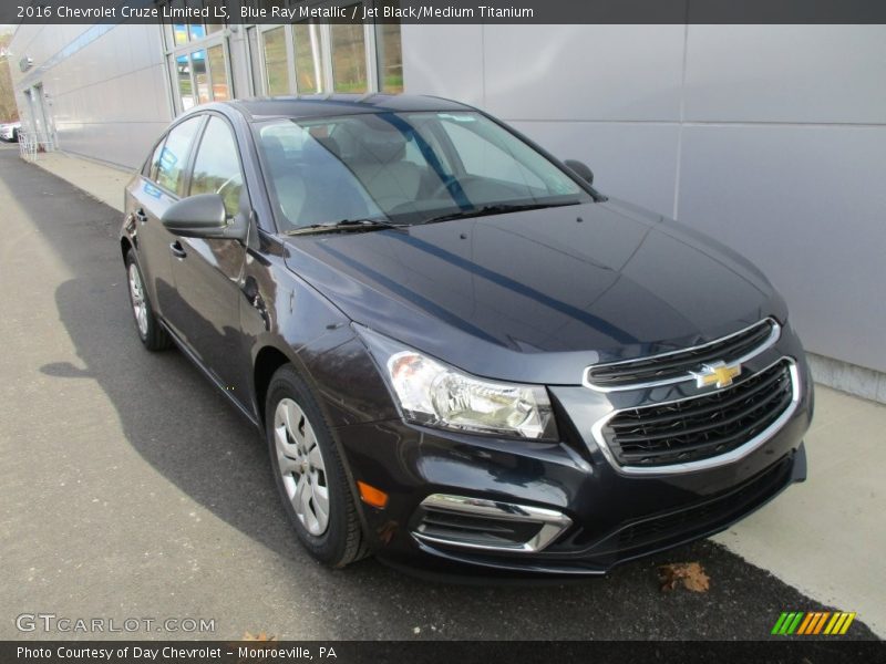 Blue Ray Metallic / Jet Black/Medium Titanium 2016 Chevrolet Cruze Limited LS