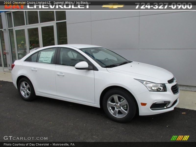 Summit White / Jet Black 2016 Chevrolet Cruze Limited LT