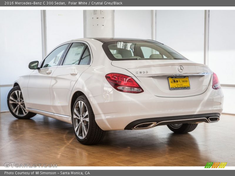 Polar White / Crystal Grey/Black 2016 Mercedes-Benz C 300 Sedan
