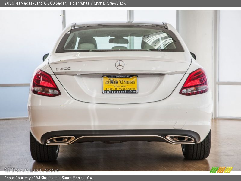 Polar White / Crystal Grey/Black 2016 Mercedes-Benz C 300 Sedan