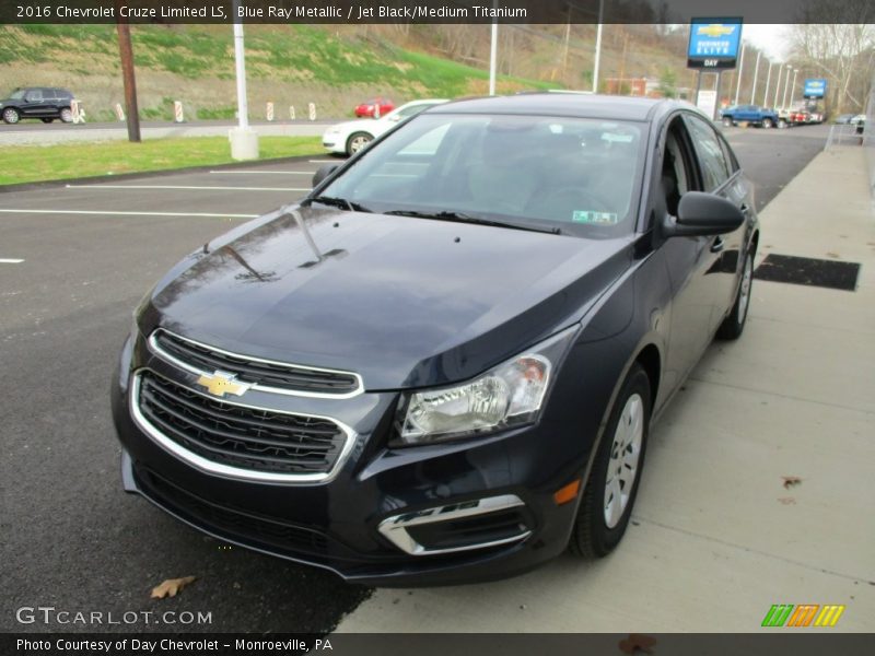 Blue Ray Metallic / Jet Black/Medium Titanium 2016 Chevrolet Cruze Limited LS