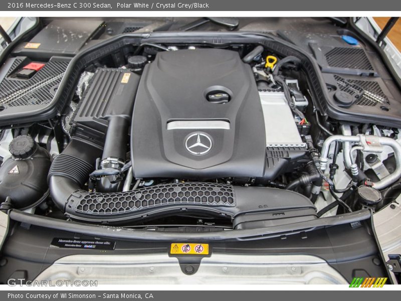 Polar White / Crystal Grey/Black 2016 Mercedes-Benz C 300 Sedan