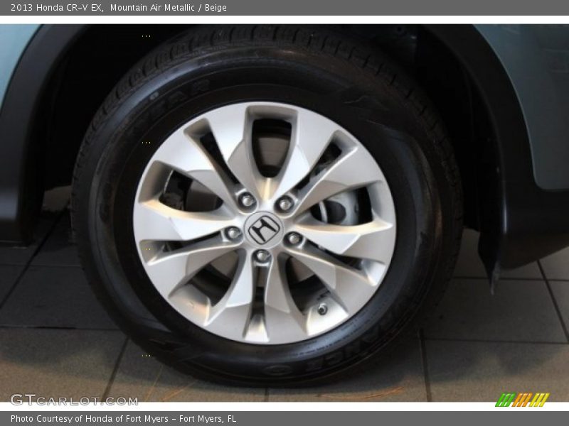 Mountain Air Metallic / Beige 2013 Honda CR-V EX