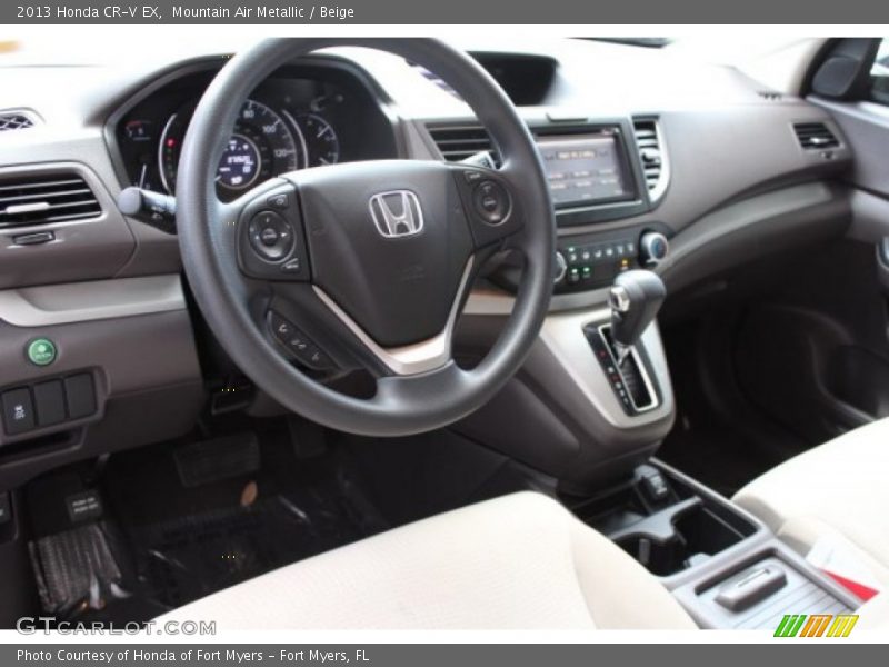Mountain Air Metallic / Beige 2013 Honda CR-V EX