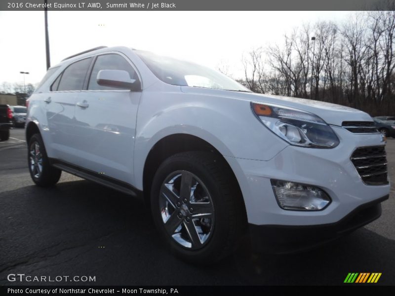 Summit White / Jet Black 2016 Chevrolet Equinox LT AWD