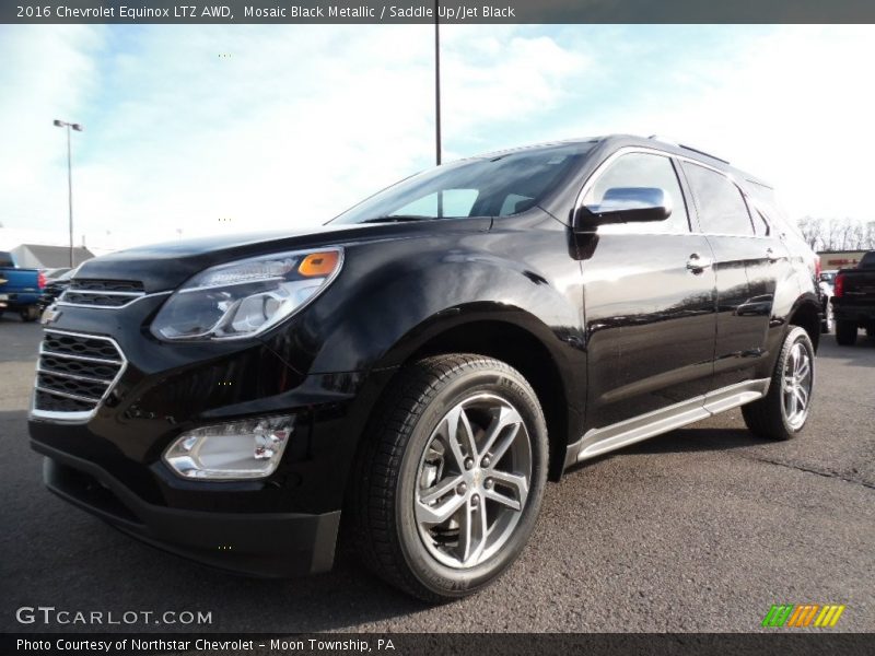 Mosaic Black Metallic / Saddle Up/Jet Black 2016 Chevrolet Equinox LTZ AWD