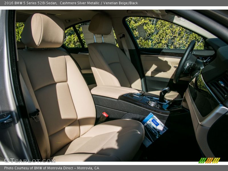 Cashmere Silver Metallic / Venetian Beige/Black 2016 BMW 5 Series 528i Sedan