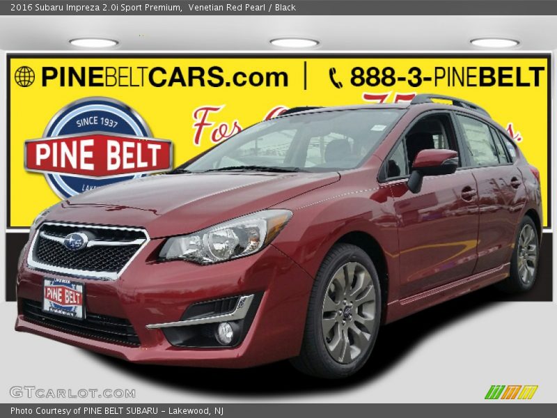 Venetian Red Pearl / Black 2016 Subaru Impreza 2.0i Sport Premium