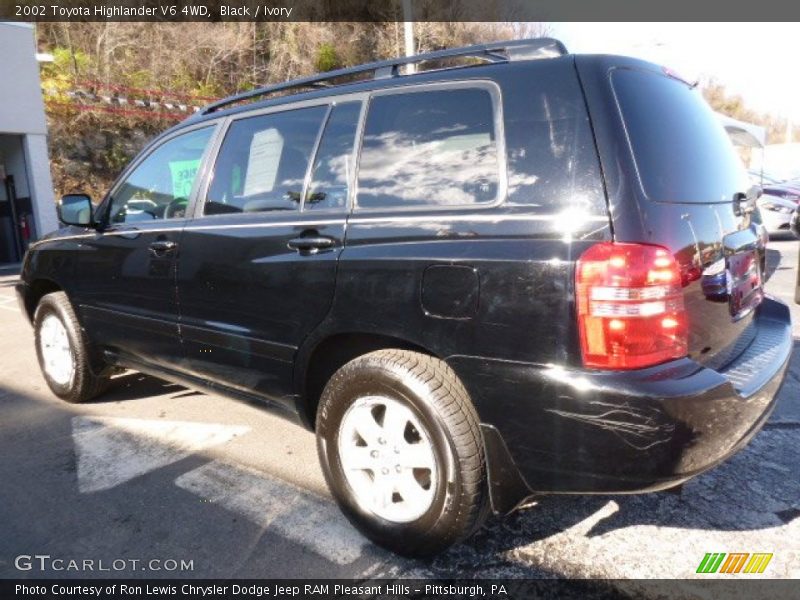 Black / Ivory 2002 Toyota Highlander V6 4WD