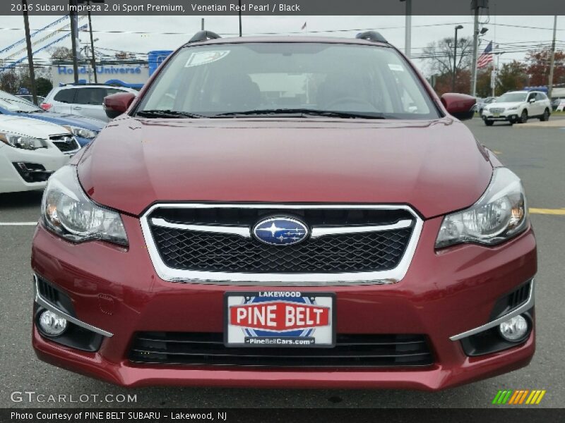 Venetian Red Pearl / Black 2016 Subaru Impreza 2.0i Sport Premium