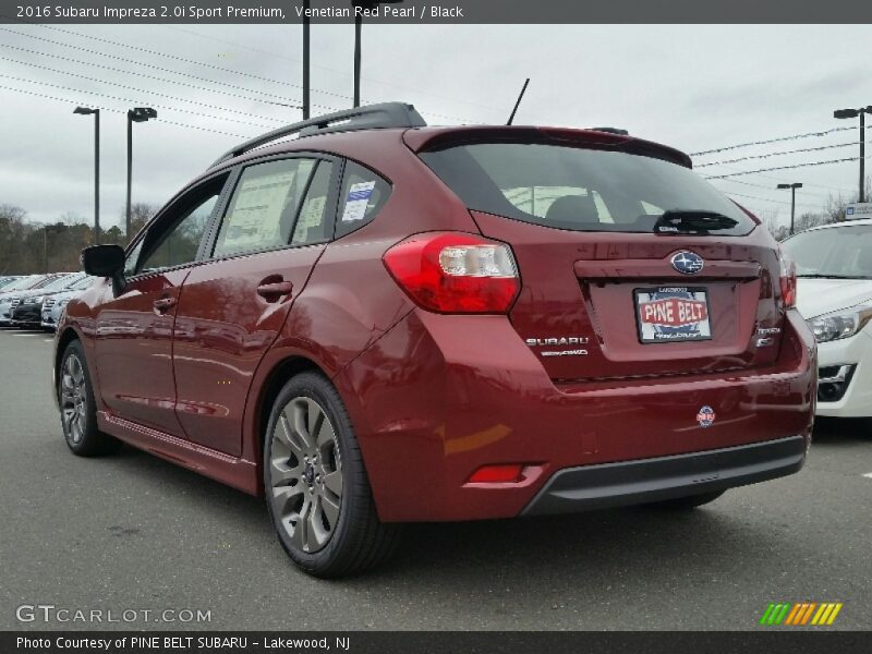 Venetian Red Pearl / Black 2016 Subaru Impreza 2.0i Sport Premium