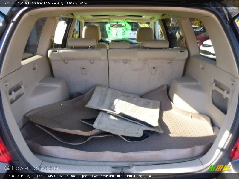 Black / Ivory 2002 Toyota Highlander V6 4WD